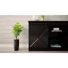 Cassettiera 160x80x35 GRANERO nero/nero lucido
