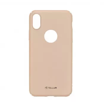 Custodia protettiva Tellur Cover Super sottile per iPhone X/XS — finitura oro, profilo ultra piatto
