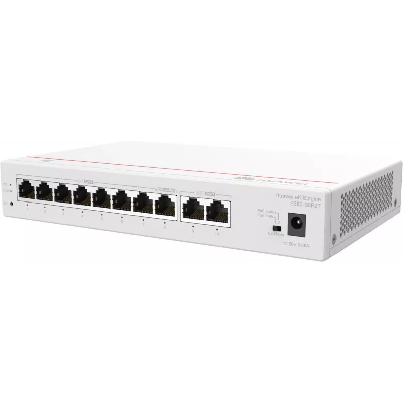 HUAWEI eKit S380-S8P2T router multiservizio, 2x WAN, 8x PoE LAN