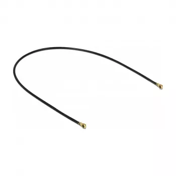 Delock 89643 cavo antenna, da MHF 4L a MHF 4L, 1.13, 20 cm, nero