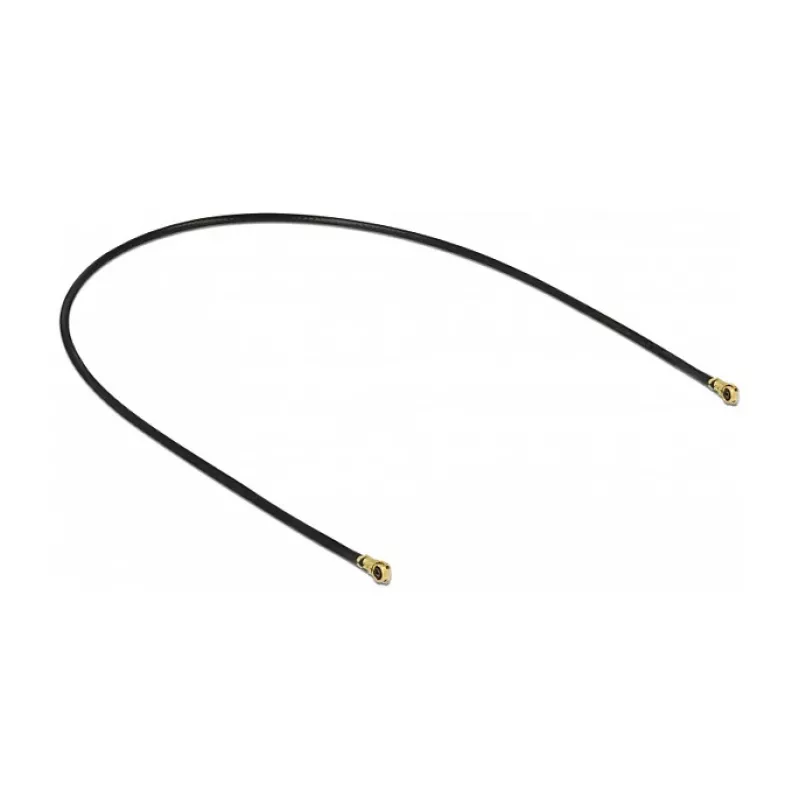 Delock 89643 cavo antenna, da MHF 4L a MHF 4L, 1.13, 20 cm, nero