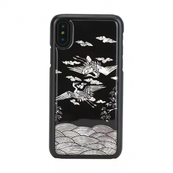 Custodia per smartphone iKins per iPhone XS / XS Max — Crane nero custodia protettiva