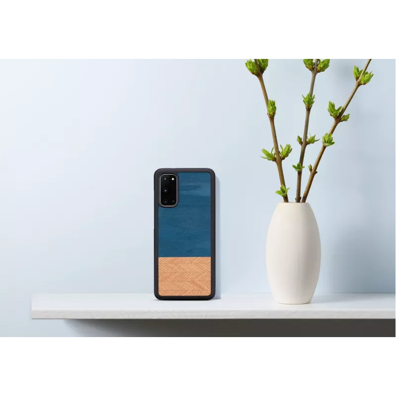 Custodia per cellulare man and wood Galaxy S20 denim nero