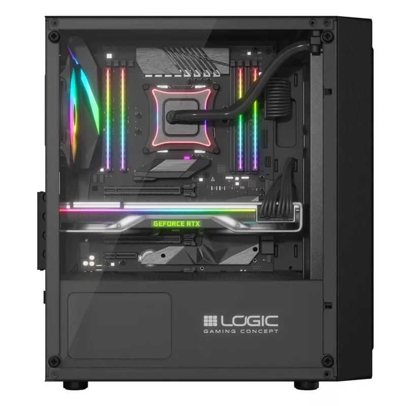 Case per computer Logic Concept Atos AM-ATOS-10-0000000-0002 ATX nero