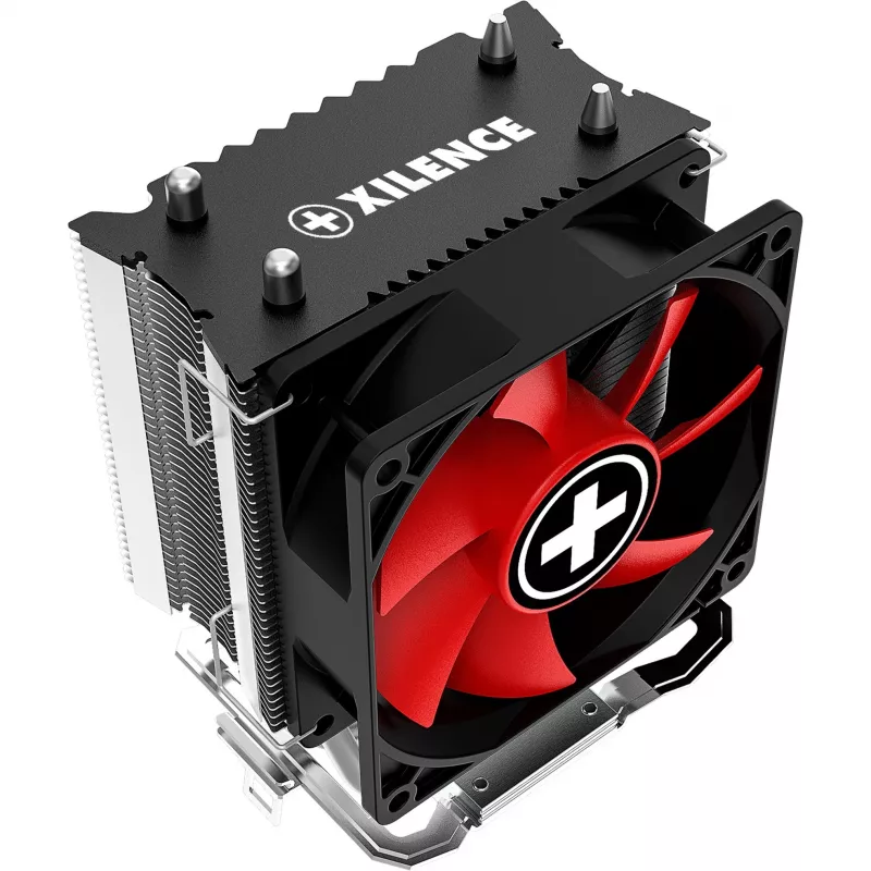 Xilence A402 dissipatore CPU 9,2 cm nero, rosso, argento