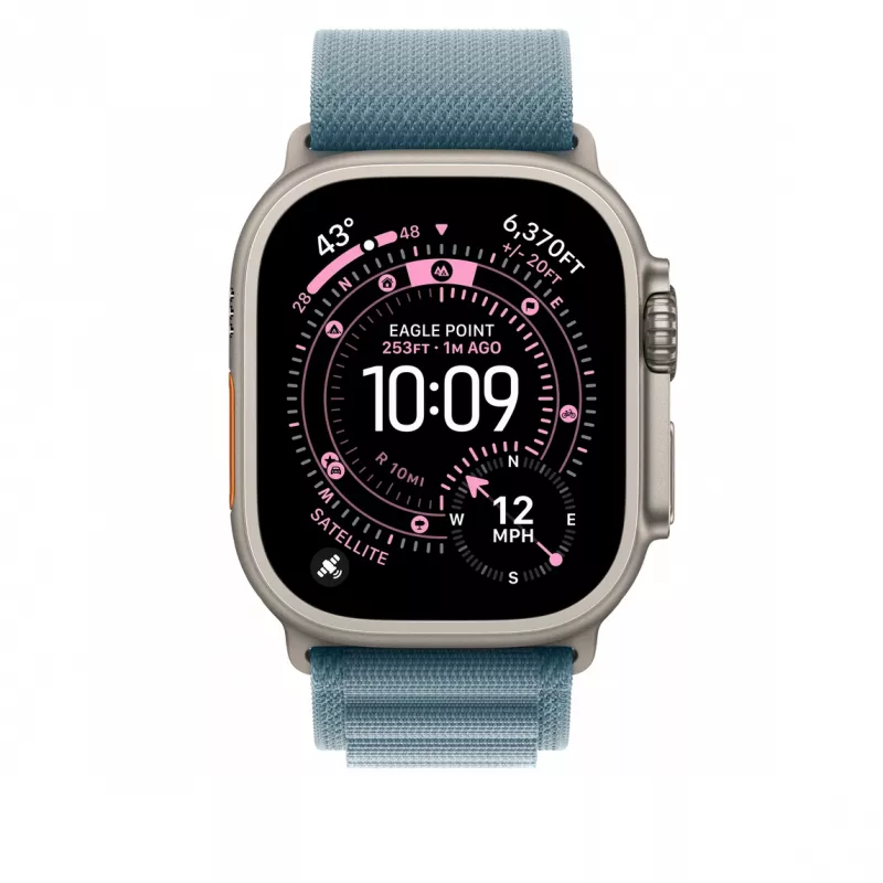 Cinturino Apple MFTH4ZM/A accessorio per smartwatch blu titanio