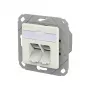 METZ CONNECT presa di connessione E-DAT C6A LSA++ 2 porte UPk bianco puro