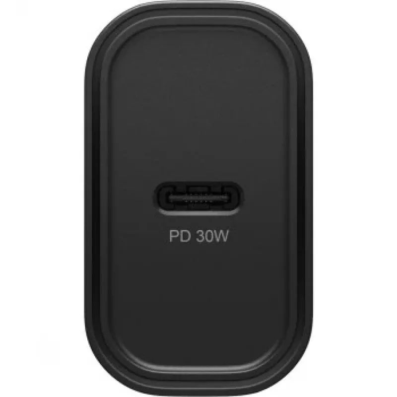 Caricabatterie rapido da parete EU Wall Charger 30W nero USB Power Delivery 3.0 USB-C