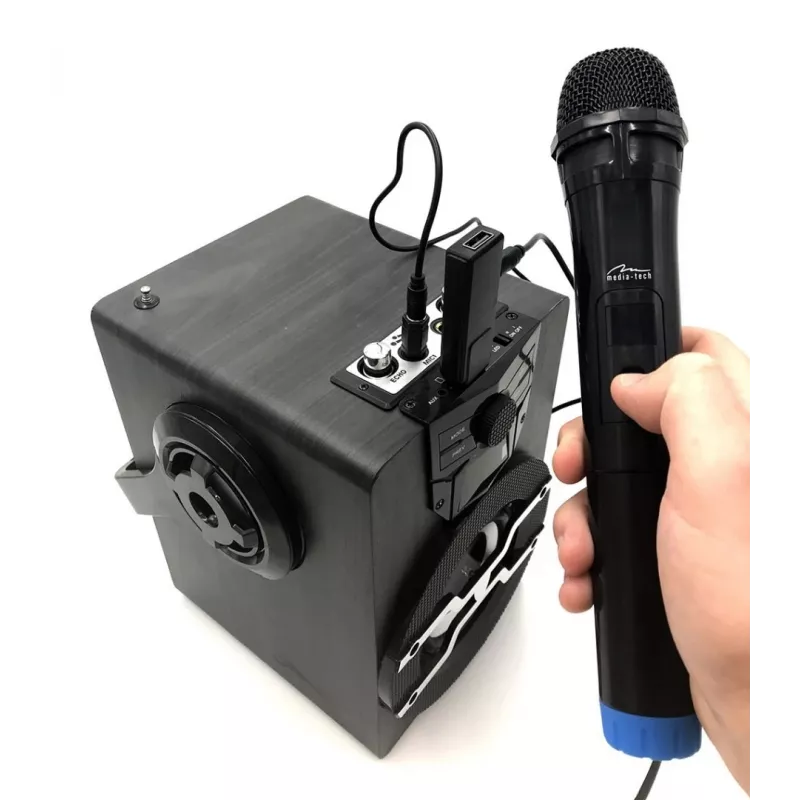Media-Tech MT395 Accent Pro microfoni karaoke wireless, confezione da 2