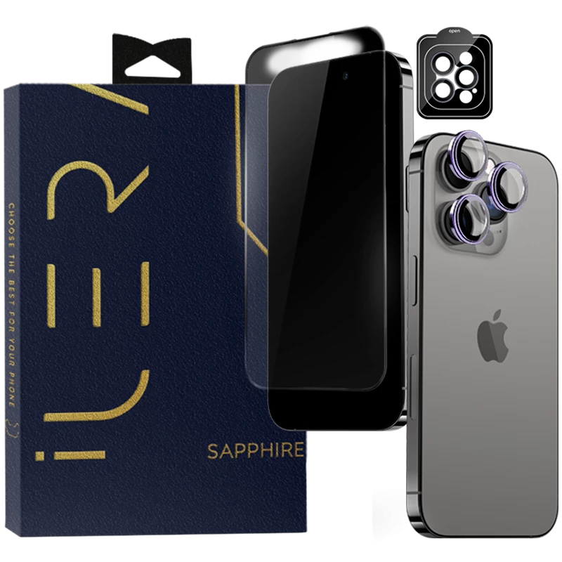 iLera Sapphire Ultra + Glass per iPhone 15 Pro Max
