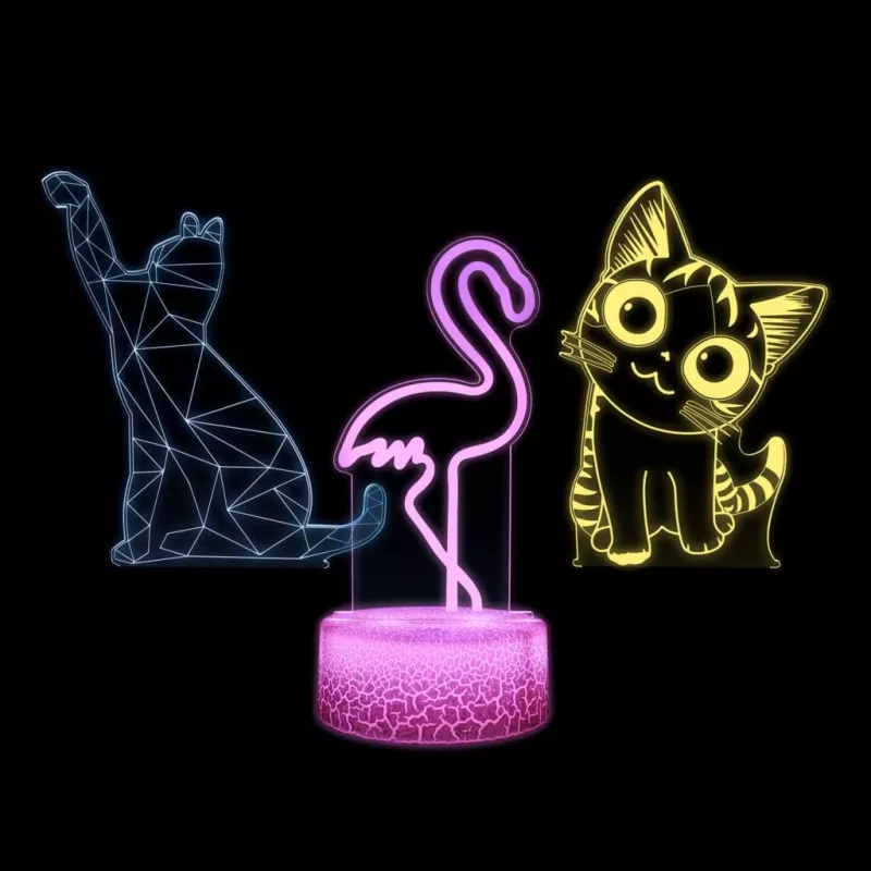 Lampada LED da tavolo/decorativa MANTA SNL119RGB RGB 3D animale per decorazione interni