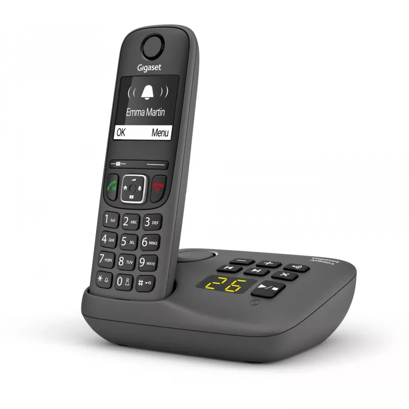 Telefono analogico/DECT Gigaset AE690A identificazione chiamante cordless antracite
