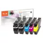 Peach PI500-274 cartuccia d'inchiostro 5 pz. compatibile nero, ciano, magenta, giallo