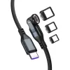 Cavo USB-C 4smarts GravityCord 240W 1,8 m – ricarica ad alte prestazioni e dati da USB-C a USB-C