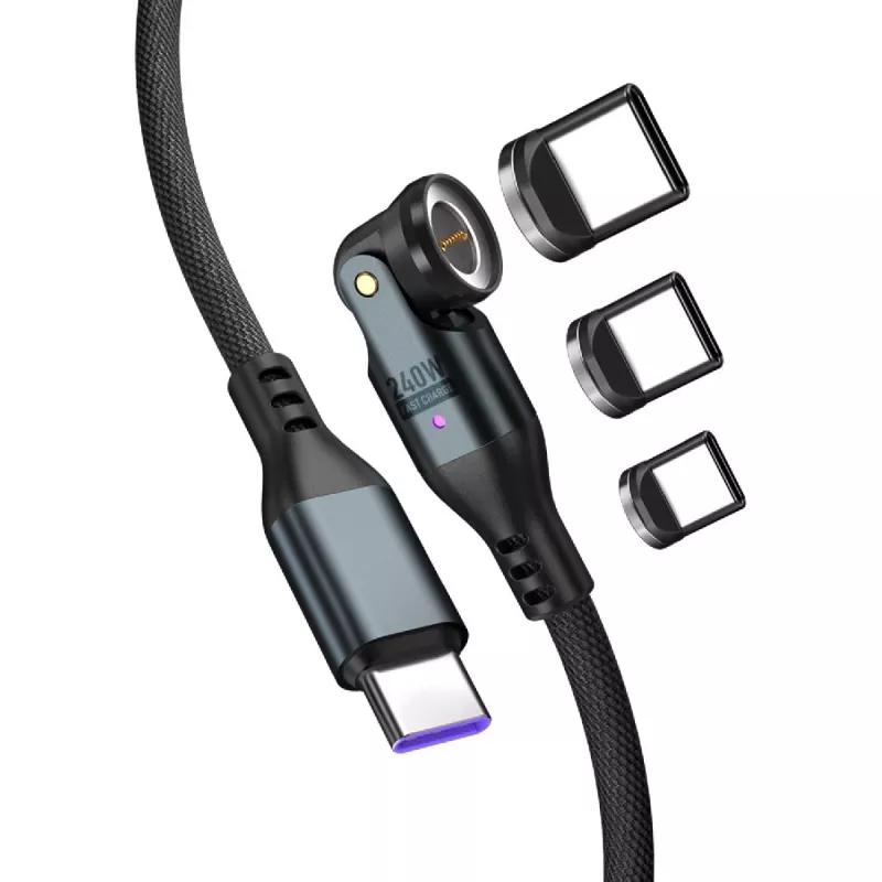 Cavo USB-C 4smarts GravityCord 240W 1,8 m – ricarica ad alte prestazioni e dati da USB-C a USB-C