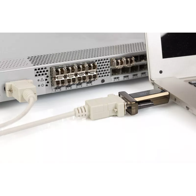 DIGITUS convertitore USB 2.0 a seriale DSUB 9M incl. cavo USB-A 80 cm chipset FTDI USB 2.0 a RS232 (FT232RL)