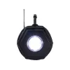 Tracer Explorer TRAGLO47616 speaker Bluetooth portatile, TWS, Bluetooth 5.3, 15 W RMS, radio FM, torcia, pannello solare, power bank da 1800 mAh, microSD, nero