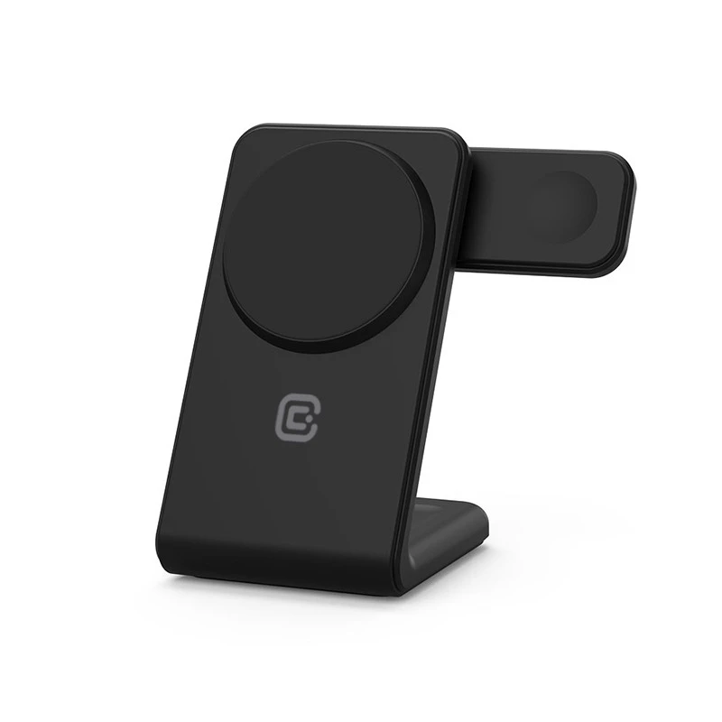 Caricabatterie da interno Crong CRG-MSPS-BLK smartwatch nero Lightning USB wireless