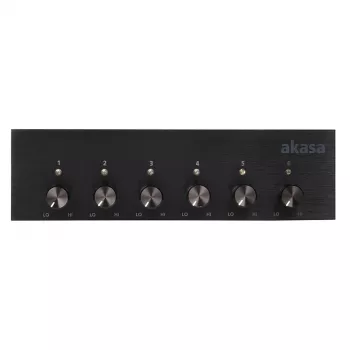 Controllo ventole Akasa AK-FC-08BKV2 nero 6 canali