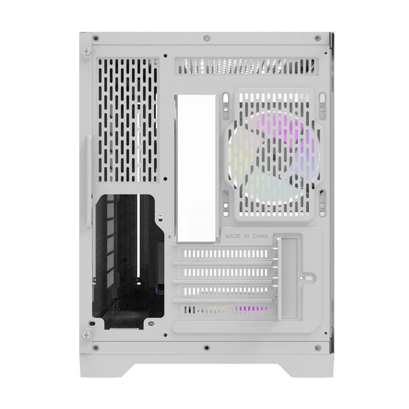 Darflash FT418 case per computer + 6 ventole aRGB (bianco)