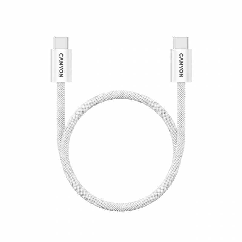 CANYON Cavo OnWire 60MG C-C 60W Magnetico Intrecciato 1m Bianco