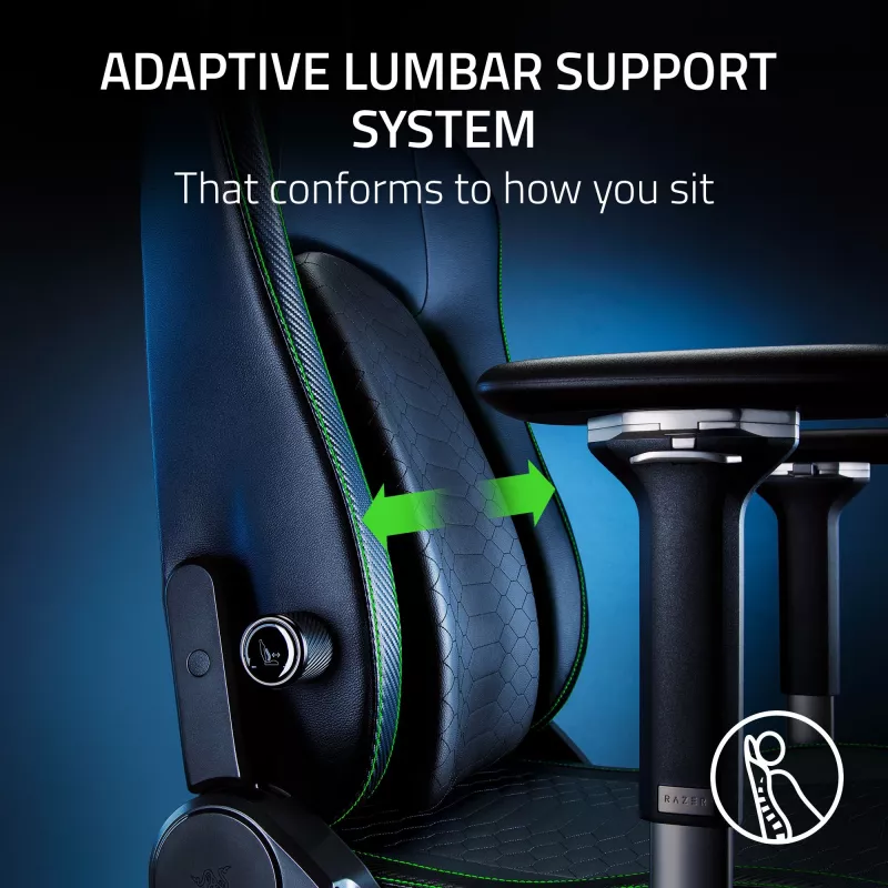 Sedia da gaming Razer Iskur V2 seduta imbottita nero