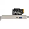 SilverStone ECU03 - adattatore USB - PCIe 2.0 x2 Low Profile - USB-C 3.1 x 1 + USB-C x 1 (SST-ECU03)