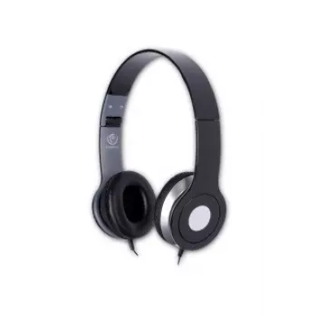 Cuffie Rebeltec City Universal con microfono nero RBLSLU00020