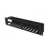 Organizzatore di cavi per rack 19 pollici 2U LANBERG AK-1705-B, nero