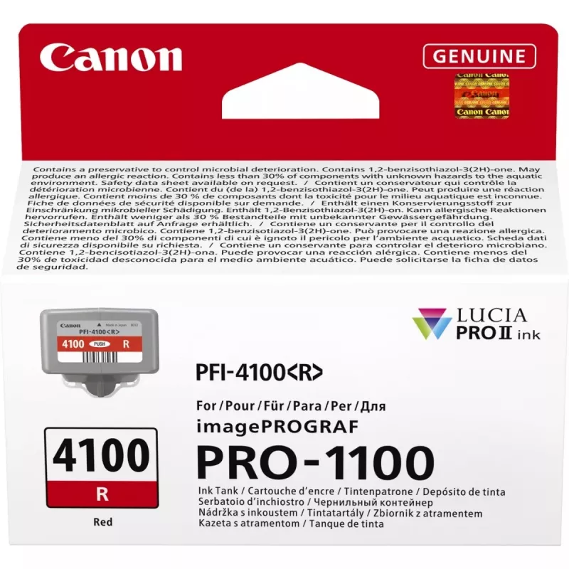 Cartuccia d'inchiostro Canon LUCIA PRO II 1 pz. originale resa standard rosso