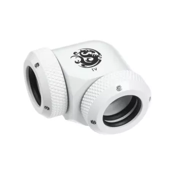 Adattatore BitsPower Multi-Link 90° per 2x raccordi AD 12mm — bianco (BP-DWE90DML)