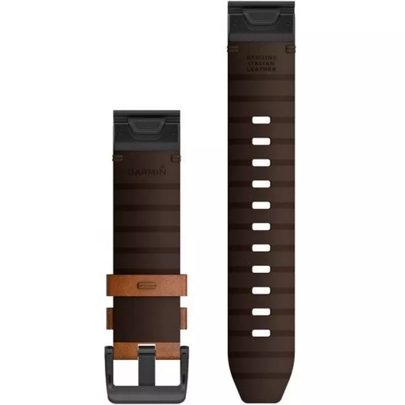 Cinturino Garmin QuickFit 22 pelle marrone