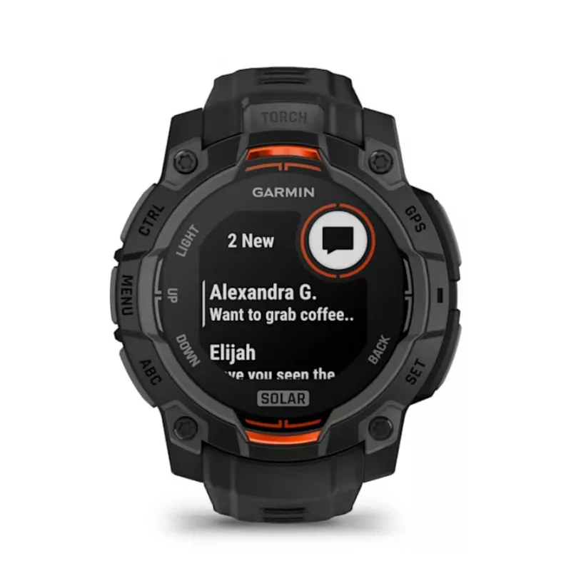 Garmin Instinct® 3 – 45 mm, orologio solare nero