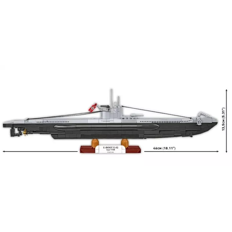 Set da costruzione Cobi sottomarino U-52 – set modello da 474 pezzi