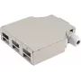 Cassetta di distribuzione in fibra ottica ShiverPeaks 07-65010 metallo, 6 porte, montaggio su guida DIN, grigio