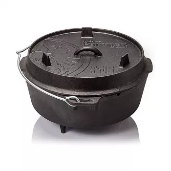 Teglia Petromax FT12 rotonda in ghisa per forno, adatta per pane e carne, 15 kg