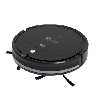 Robot aspirapolvere TEESA Smart VAC 2 — rotondo, nero, potenza di aspirazione 1000 Pa, batteria Li 9,6 V/2000 mAh, contenitore polvere 0,2 l, WLAN, ritorno automatico