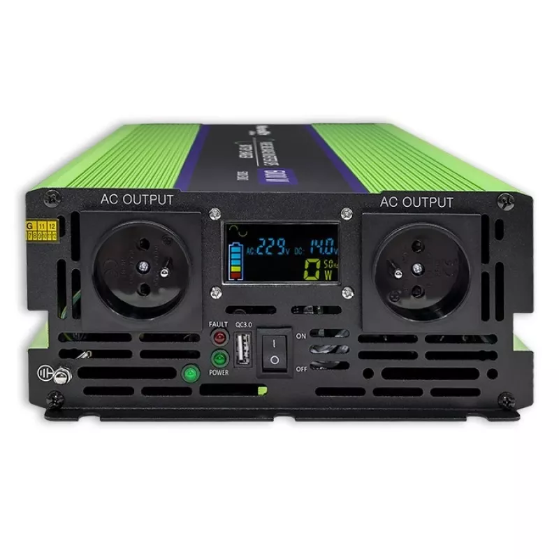 Inverter per auto Qoltec Monolith 6000 W Verde 12 V