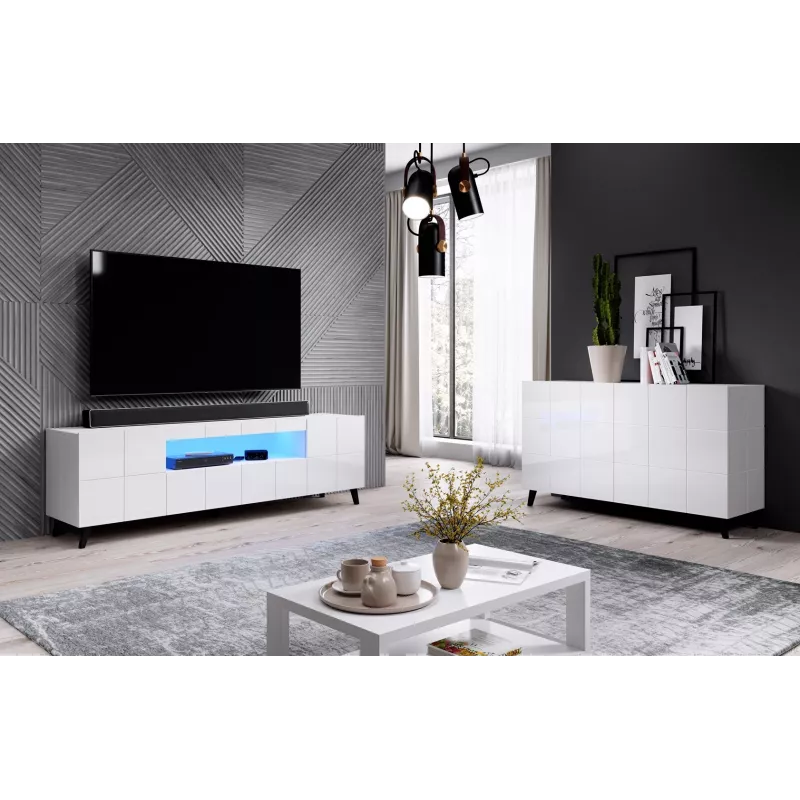 Cama Sideboard 2D REJA bianco lucido/bianco lucido