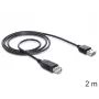 Cavo USB DeLOCK EASY-USB 2.0-A 2 m nero