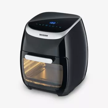 Friggitrice ad aria Severin FR2446 11 L 2000 W nero argento