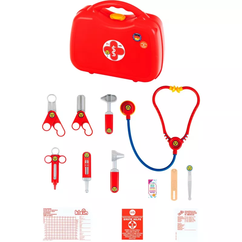 Valigetta medica di Theo Klein, set medico giocattolo, colore rosso