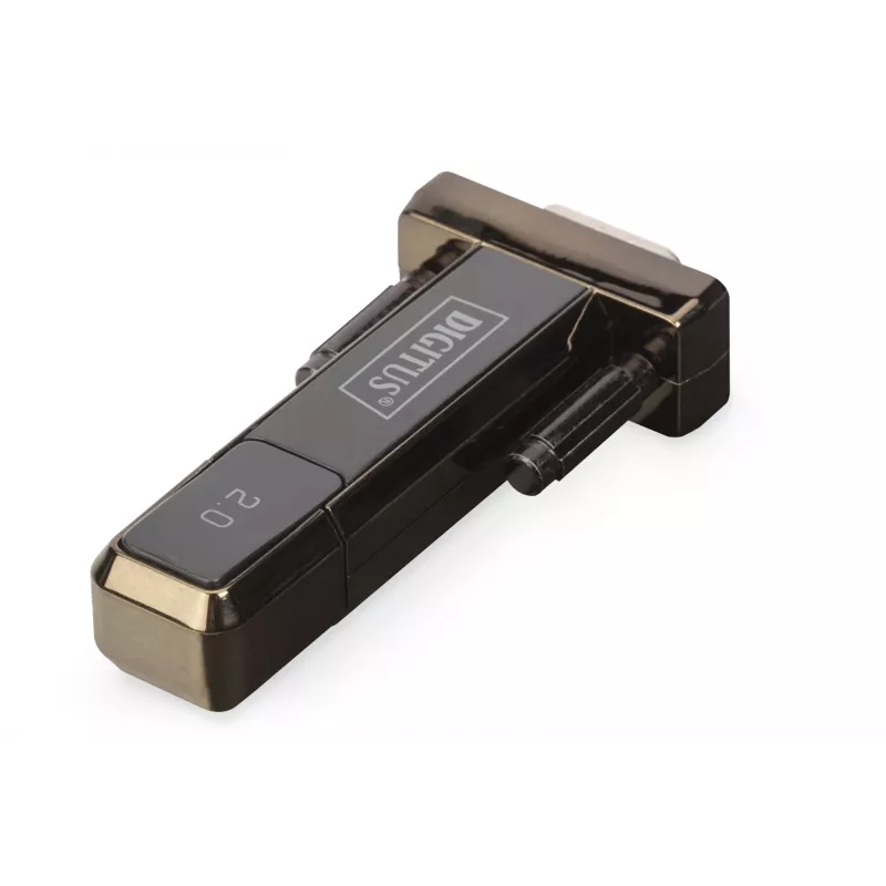 DIGITUS convertitore USB 2.0 a seriale DSUB 9M incl. cavo USB-A 80 cm chipset FTDI USB 2.0 a RS232 (FT232RL)