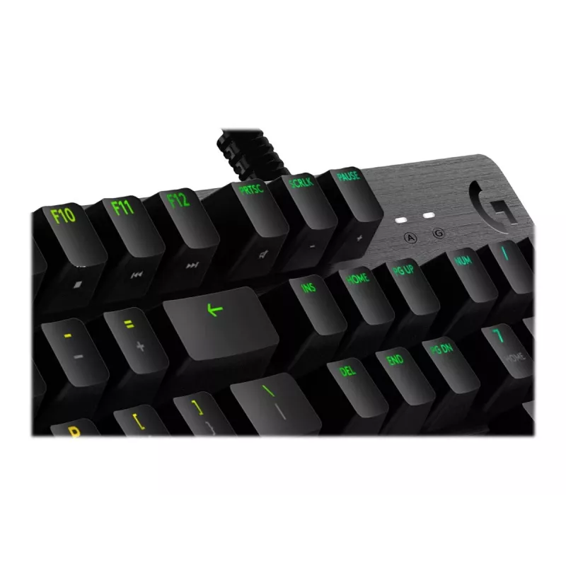 Logitech Gaming G512 - tastiera - retroilluminata - USB - QWERTY - spagnola - switch tasti: GX Brown Tactile - carbone
