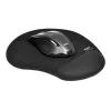 PORT CONNECT | Tappetino mouse ergonomico | 200 x 230 x 20 mm | nero