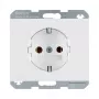 Presa tipo F berker 47157009, 16 A, 250 V, bianco, termoplastica