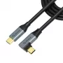 Cavo di ricarica USB Type-C Akasa con angolo retto, 100 W PD - cavo - digitale/dati