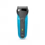 Braun Series 3 310s rasoio bagnato e asciutto batteria con 3 lame flessibili nero/blu