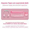 Tappetino da scrivania XXL per mouse e tastiera, rosa