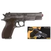 Pistola giocattolo a dardi Pulio Police gun metal GONHER 45/1 15545/1 — finitura metallica, arma giocattolo a colpo singolo